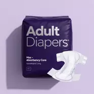 Daily Use Adult Diapers - Slim Design Absorbent Core Leak Guards & Soft Edges