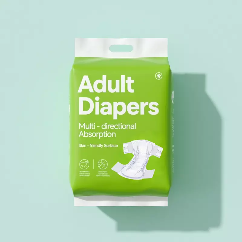 Bulk Adult Diapers for OEM Orders Elastic Leg Cuffs for Undisturbed Sleep